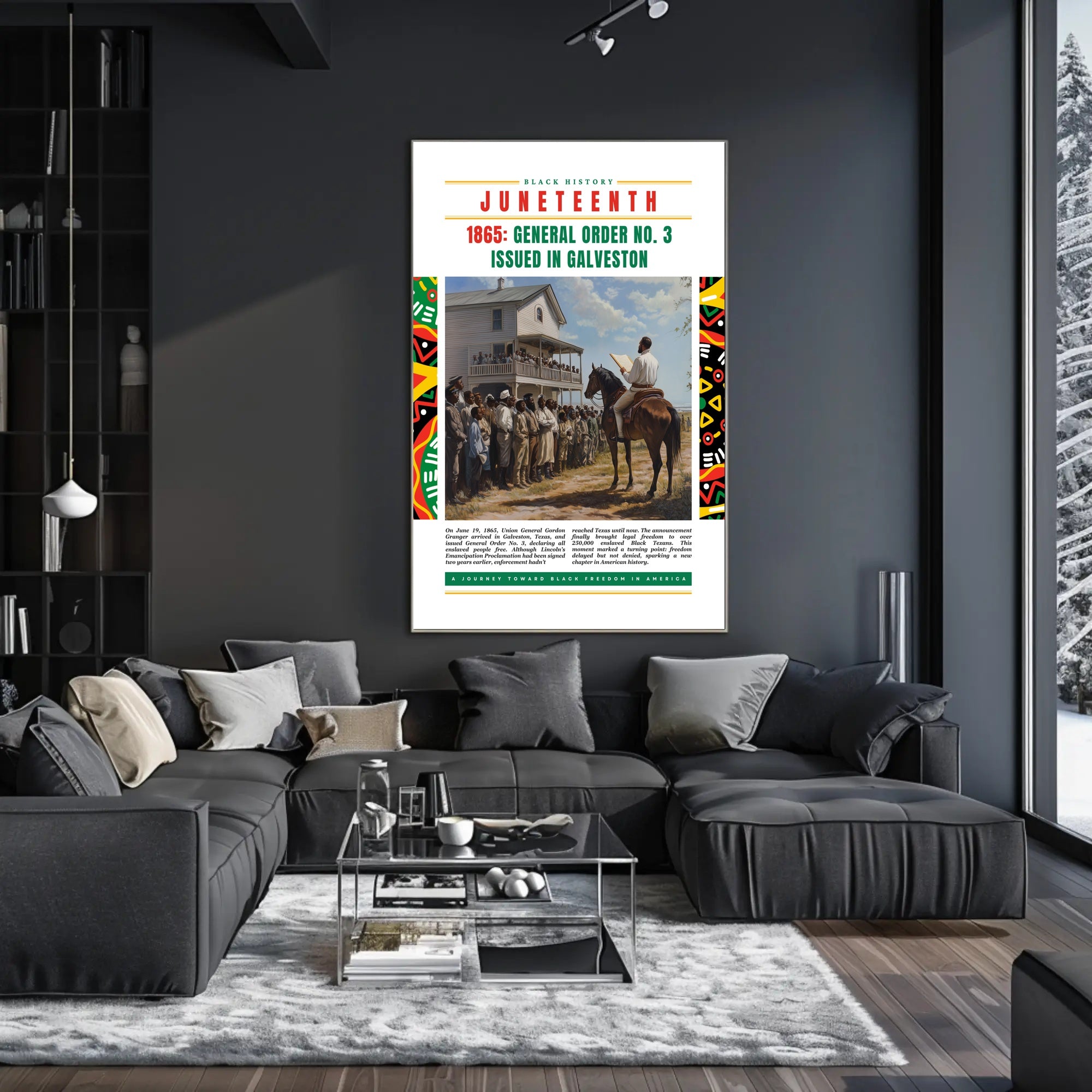 Juneteenth Legacy: Celebrating Freedom with Heritage Cultural Poster