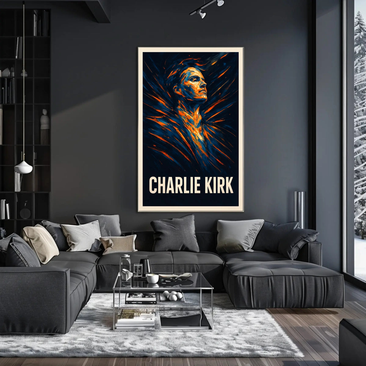 Charlie Kirk Visionary Portrait Poster