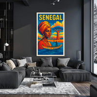 Senegal A Vibrant Tribute Poster