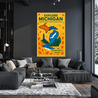 Explore Michigan Poster PosterGoat