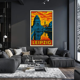 Leipzig Travel Poster