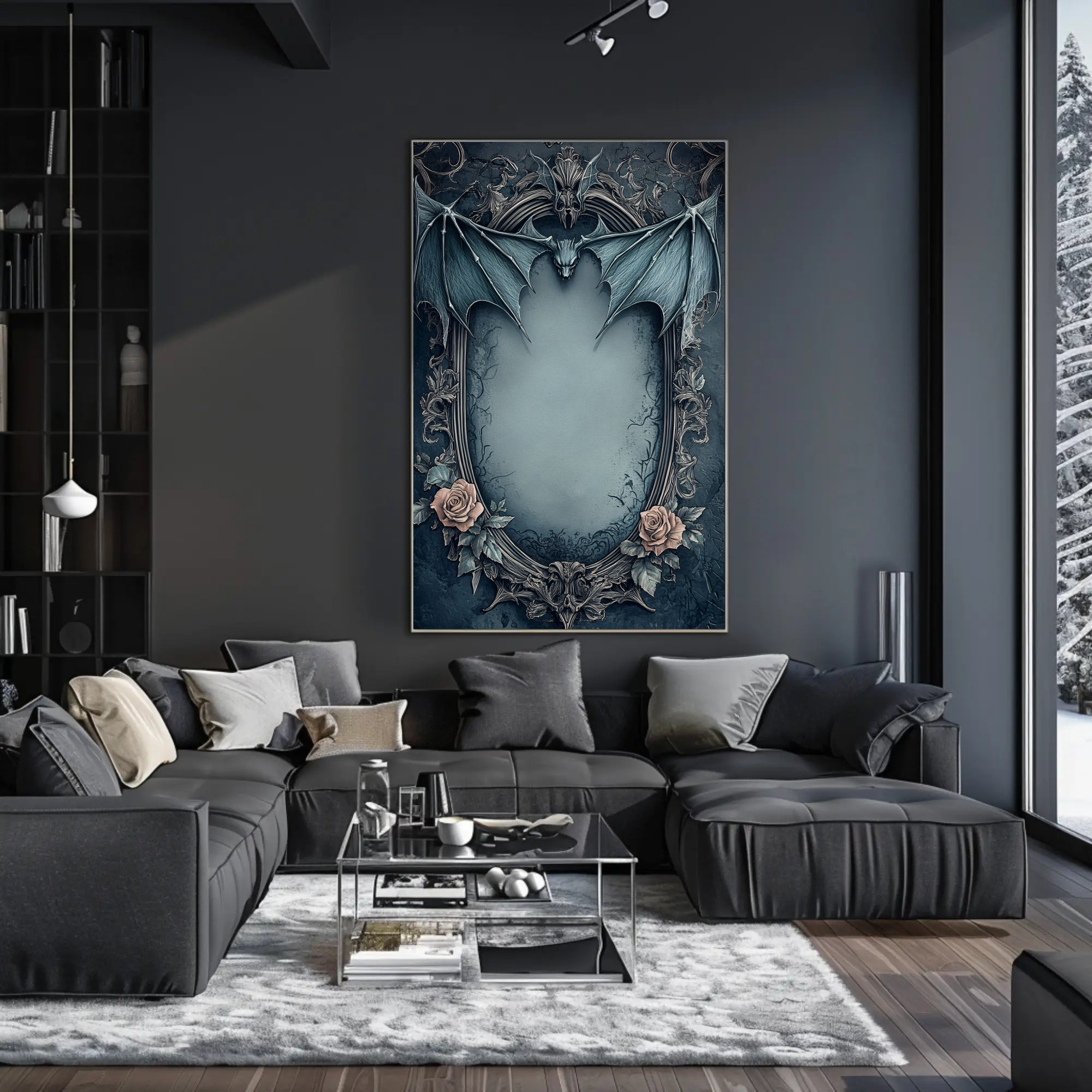 Gothic Elegance Frame Poster