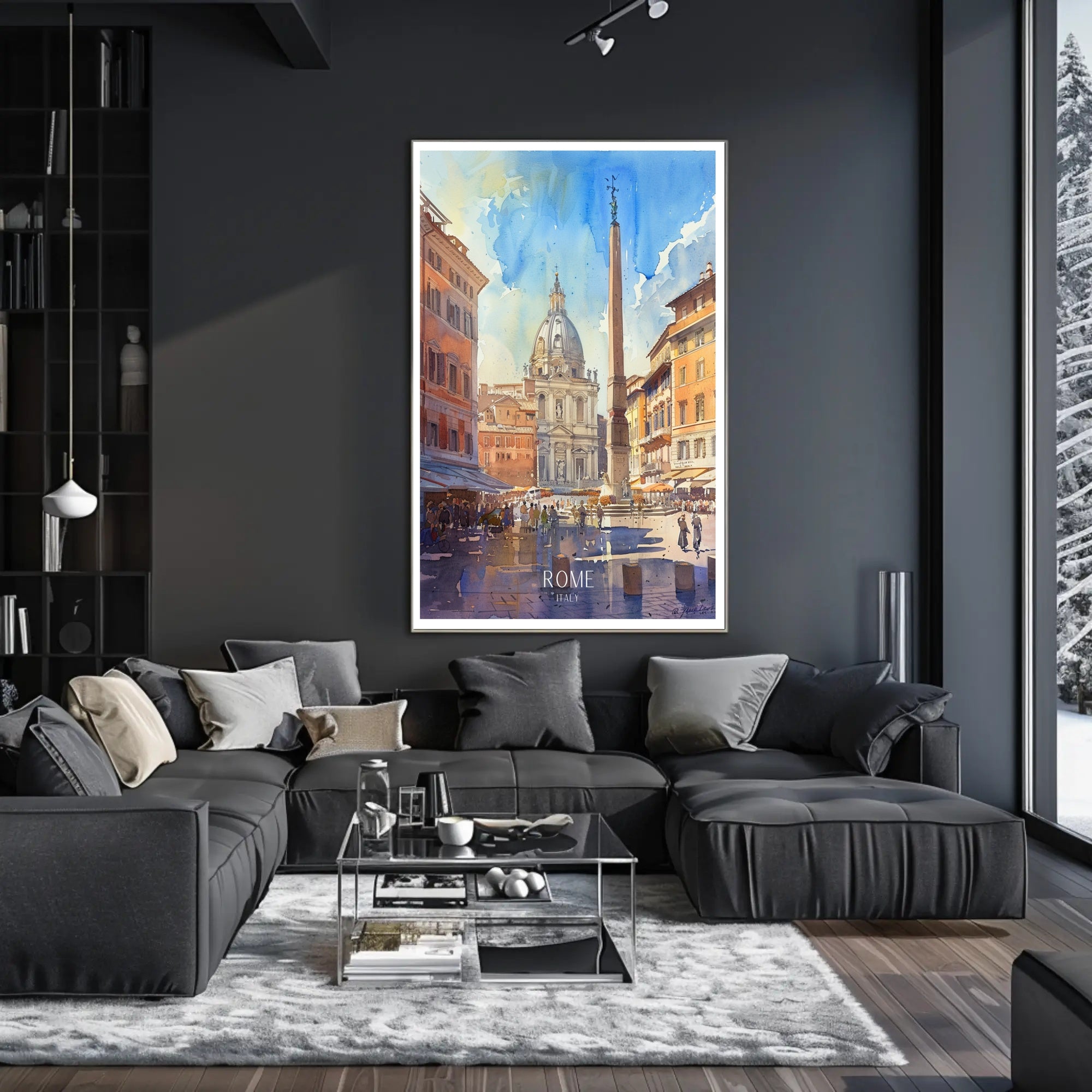 Rome Cityscape Poster PosterGoat