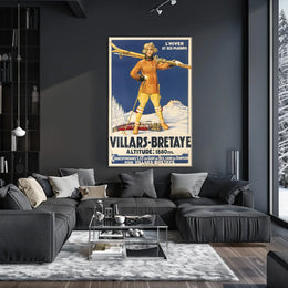 Winter Pleasures In Villars-Bretaye Poster
