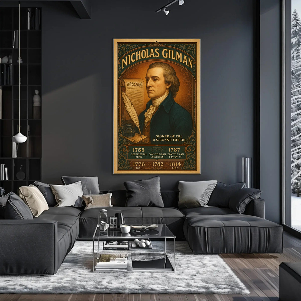Nicholas Gilman Signer of the U.S. Constitution Poster