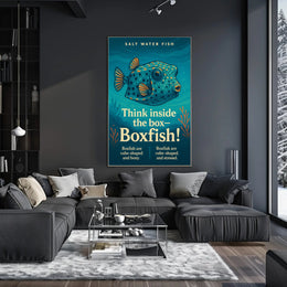 Think Inside the BoxBoxfish Poster PosterGoat