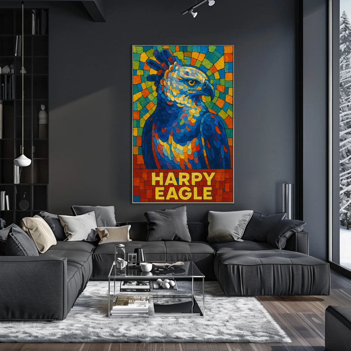 Harpy Eagle Mosaic Poster