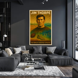 Jim Thorpe The Iconic Athlete Poster
