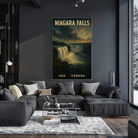 Niagara Falls Vintage Landscape Travel Collector Poster