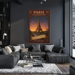 Parisian Elegance Vintage Travel Poster