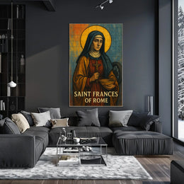 Saint Frances Of Rome Poster
