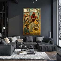 Oklahoma Heritage Collage Poster