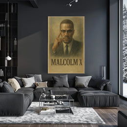 Malcolm X Iconic Leader Poster