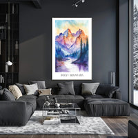 Majestic Rocky Mountains Poster PosterGoat