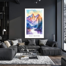 Majestic Rocky Mountains Poster PosterGoat