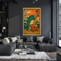 Narwhal Ramen Delight Poster