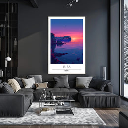 Ibiza Sunset Serenity Art Travel Poster