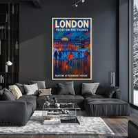 Frost On The Thames Poster