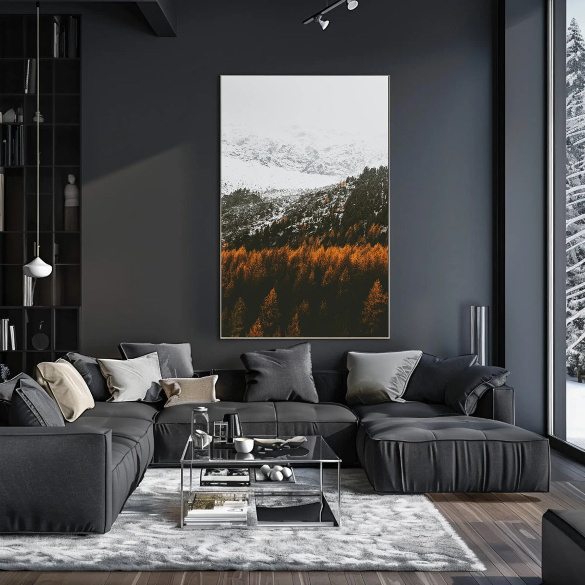 Serene Mountainous Landscape with Autumn Colors - National Park Poster