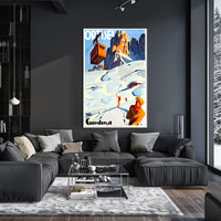 Val Gardena Winter Adventure Poster