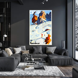Val Gardena Winter Adventure Poster