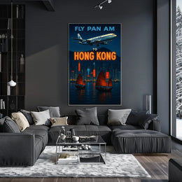 Fly to Hong Kong Poster