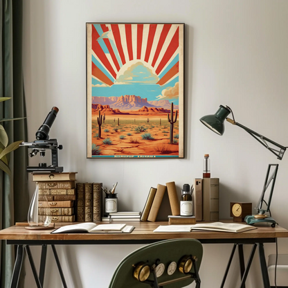 Buckeye Arizona American Scene Art Vintage Travel Poster