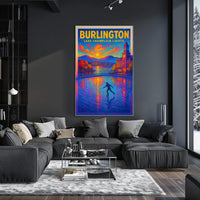 Burlington Lake Champlain Lights Poster