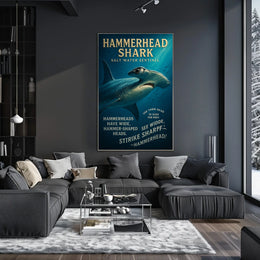 Hammerhead Shark Salt Water Sentinel Poster