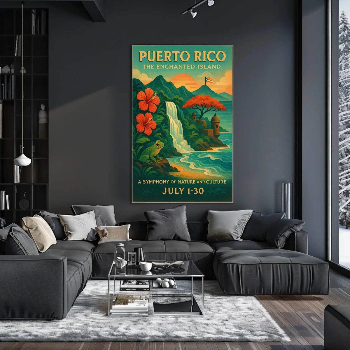Puerto Rico The Enchanted Island Poster