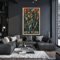 New York Art Deco Tribute Poster