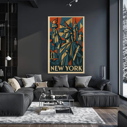 New York Art Deco Tribute Poster