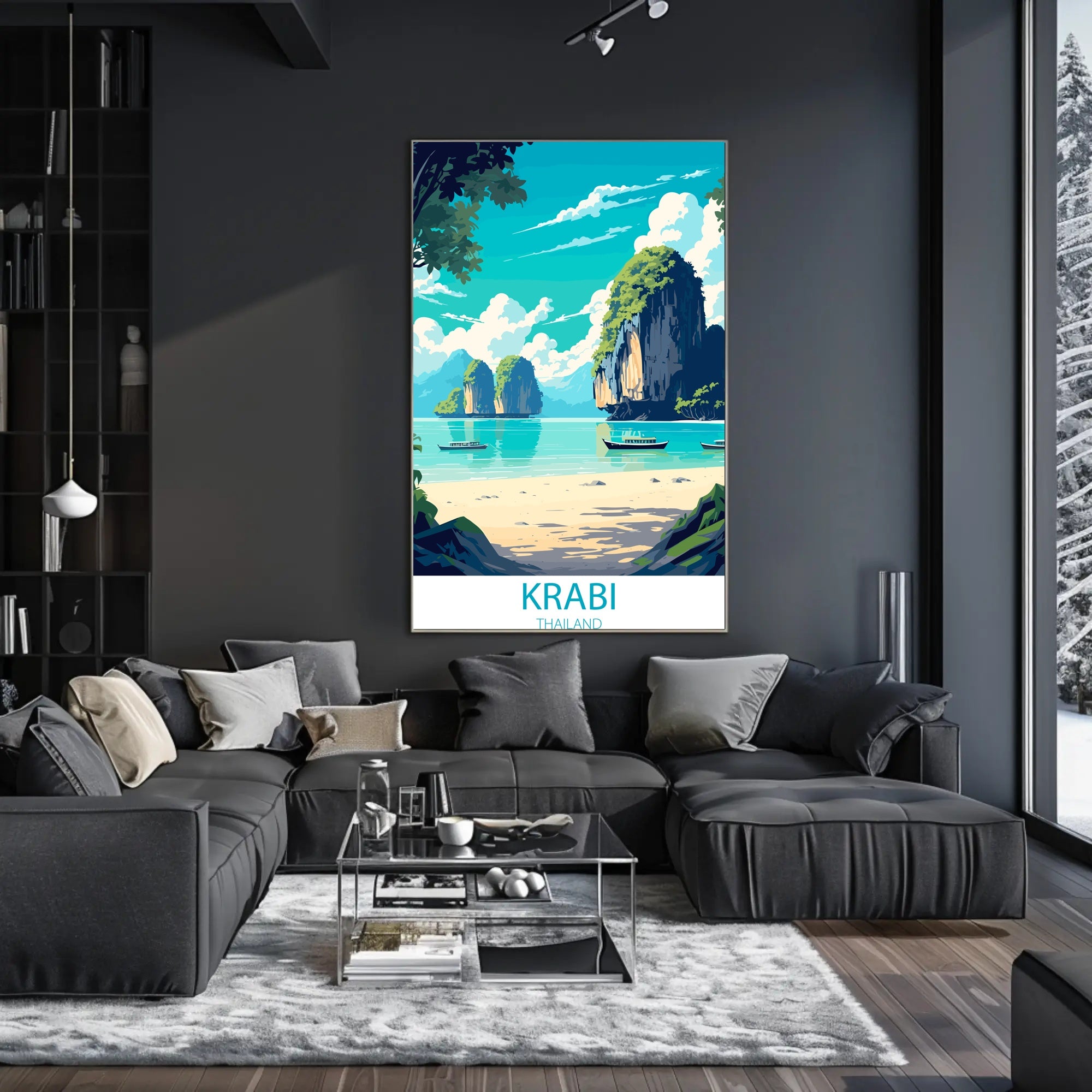 Krabi Tropical Paradise Travel Poster