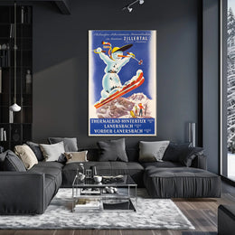 Winter Activities in Zillertal, Tyrol Poster PosterGoat