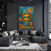 Vibrant Grenada Mosaic Poster