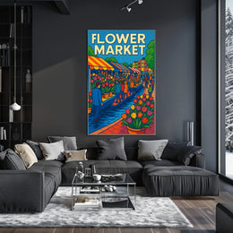 Flower Market Extravaganza Poster