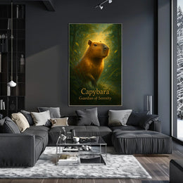 Capybara Guardian of Serenity Poster