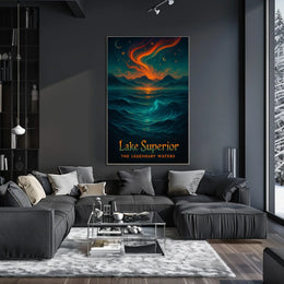 Lake Superior The Legendary Waters Poster