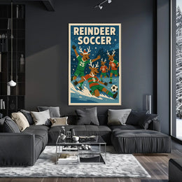Reindeer Soccer Extravaganza Poster