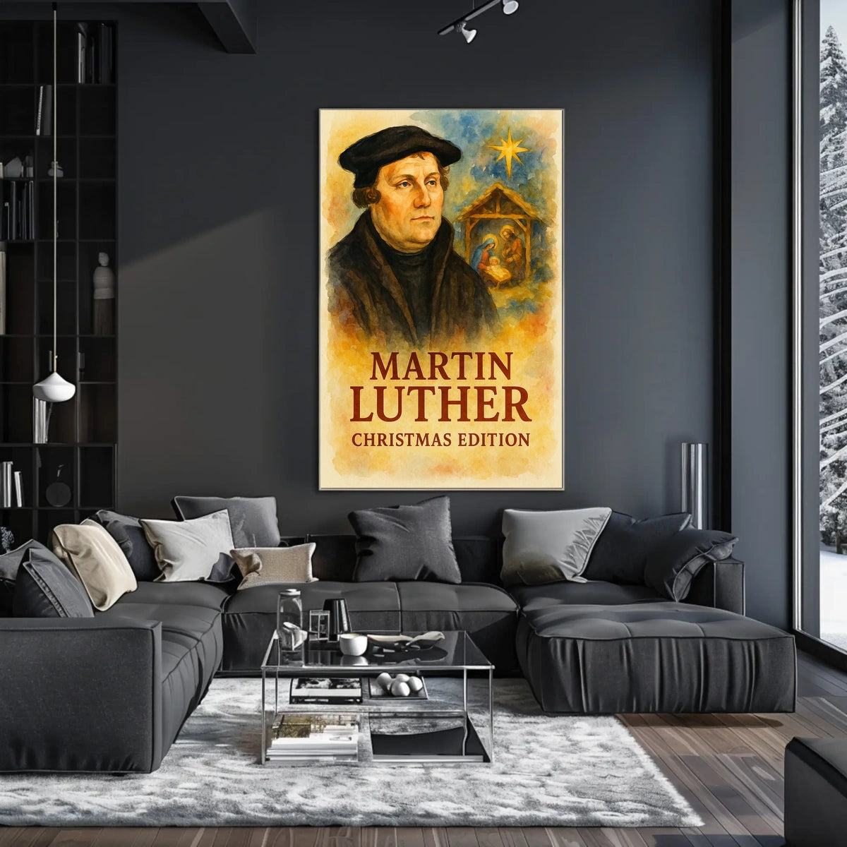 Martin Luther Vintage Christmas Edition Historical Poster