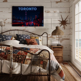 Toronto at Night Poster