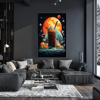 Cosmic Beverage Adventure Poster