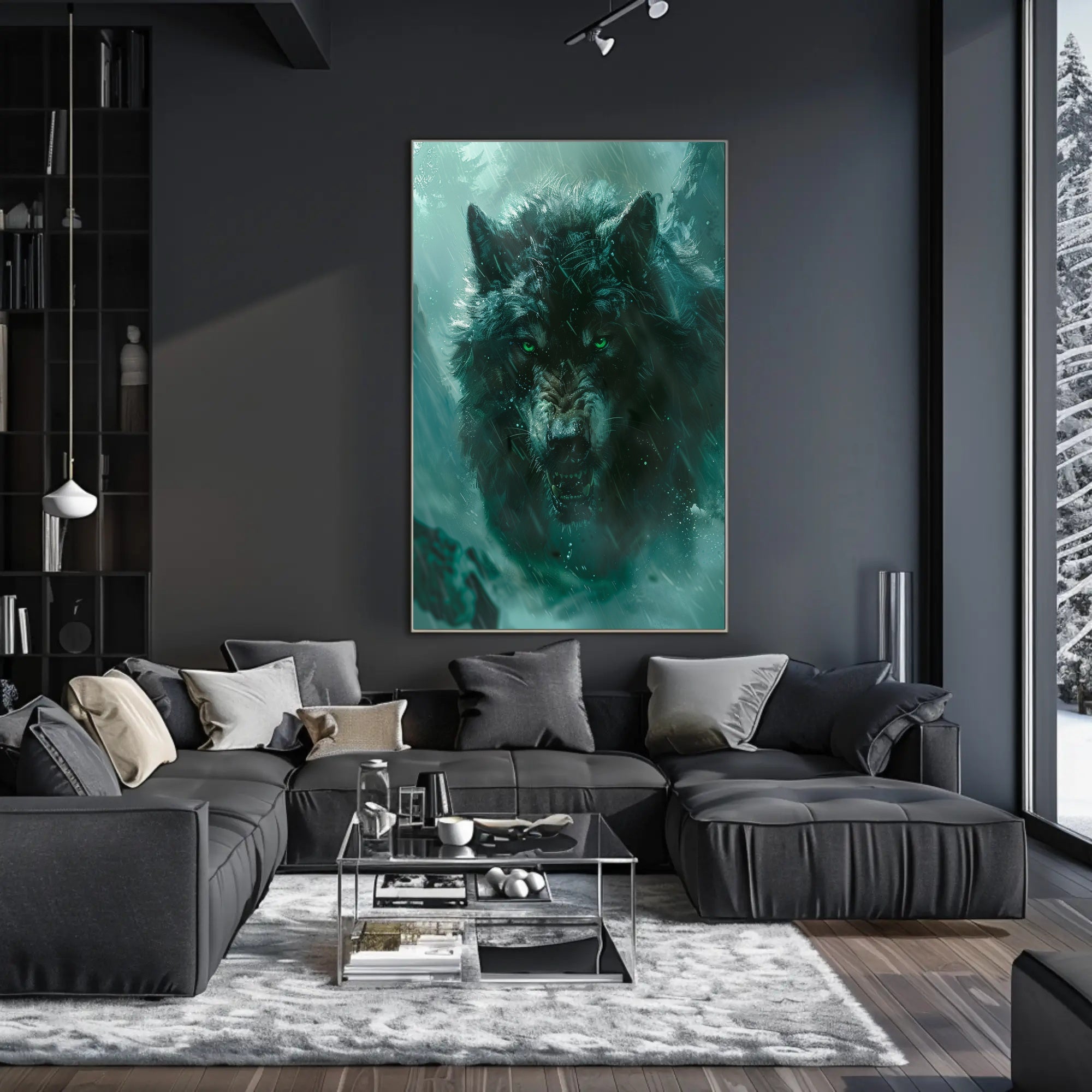 The Fierce Wolf Poster PosterGoat