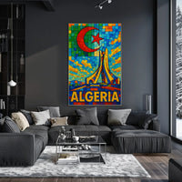 Algeria A Vibrant Mosaic Poster