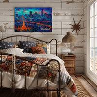 Vibrant Thailand Skyline Poster