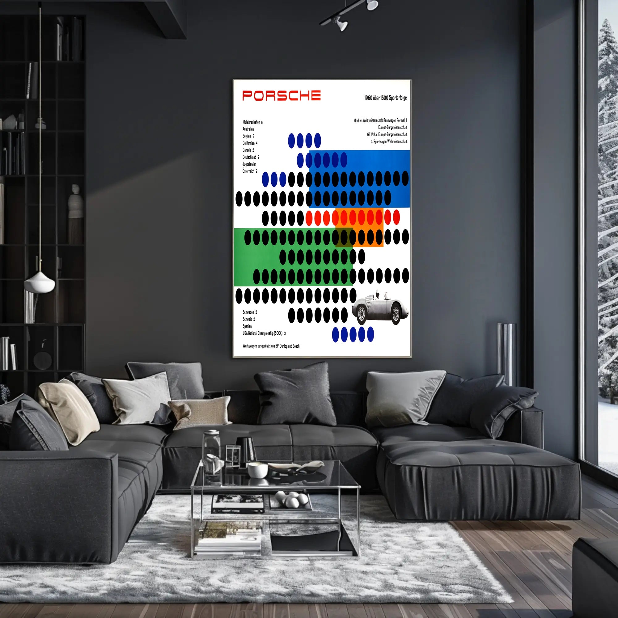 Porsche Racing Achievements 1960 Poster