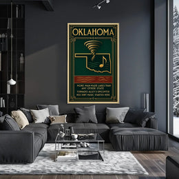 Oklahoma's Unique Culture and Geography Poster
