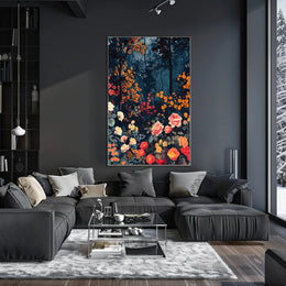 Enchanted Forest Blooms Wall Art Print