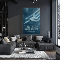 T-38 Talon Supersonic Jet Iconic Poster