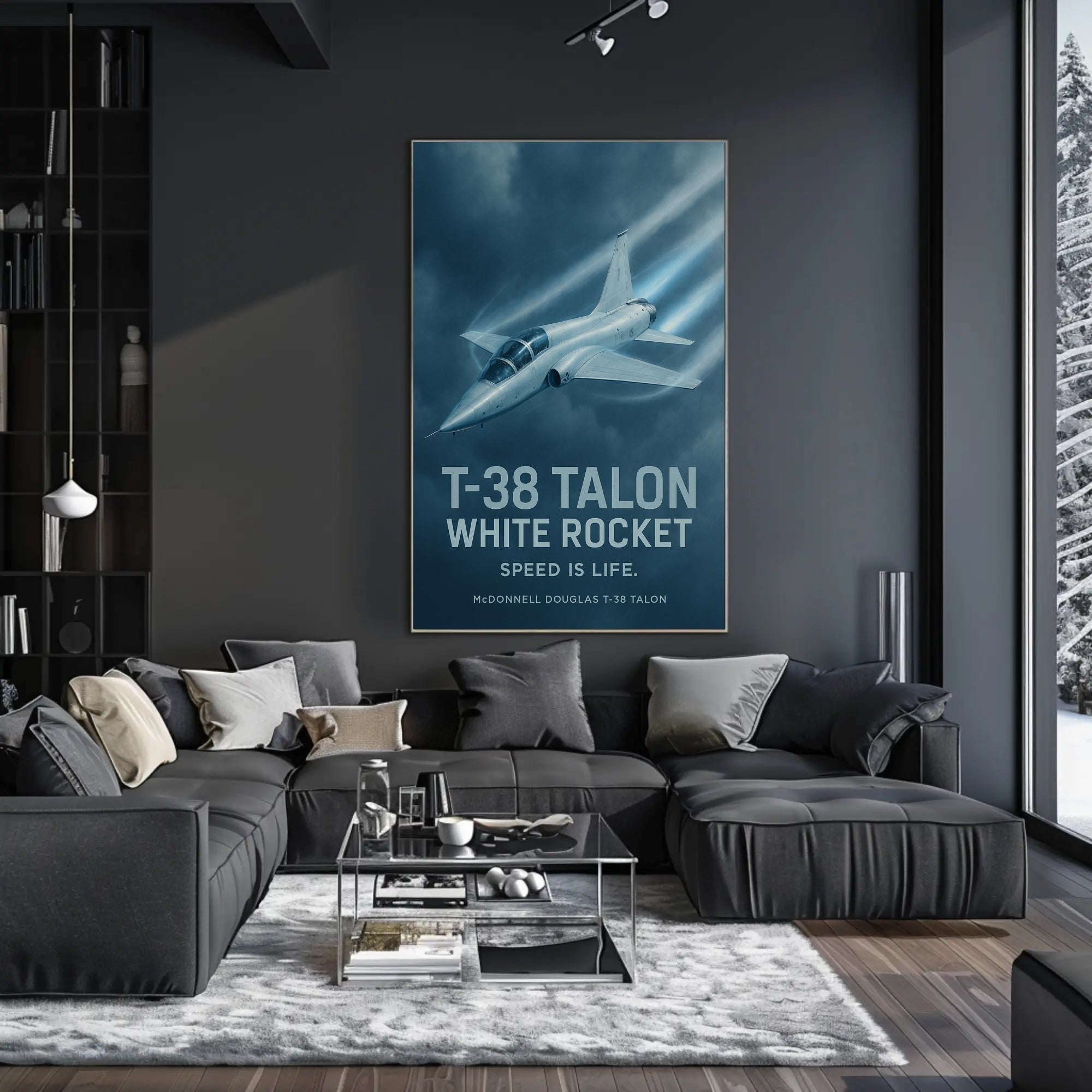 T-38 Talon Supersonic Jet Iconic Poster